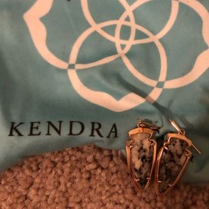 Kendra Scott rose gold earrings